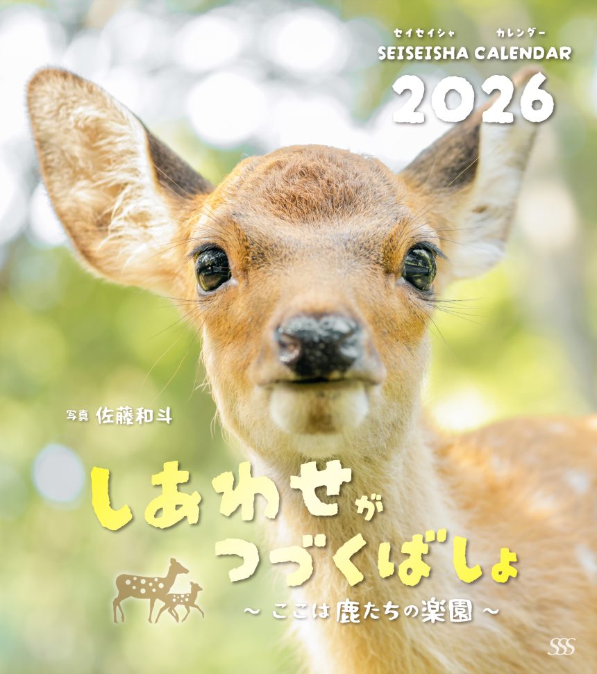 2026年可愛い鹿たちのカレンダー発売のお知らせ。